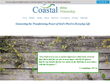 Tablet Screenshot of coastalbible.com